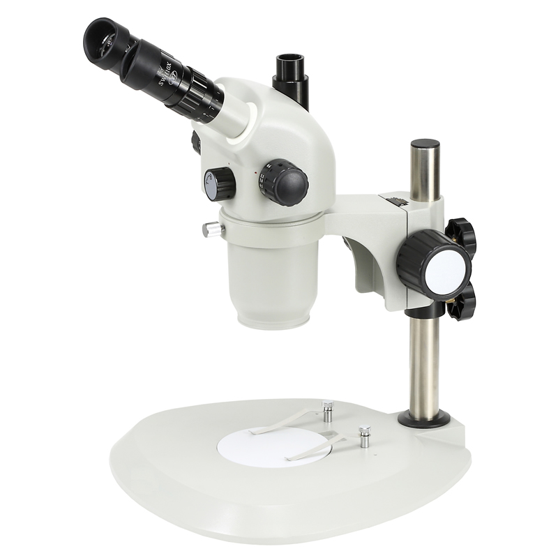 185mm WD 50x Zoom Stéréo Soudure Bijoux PCB Microscope W Circulaire Lumière